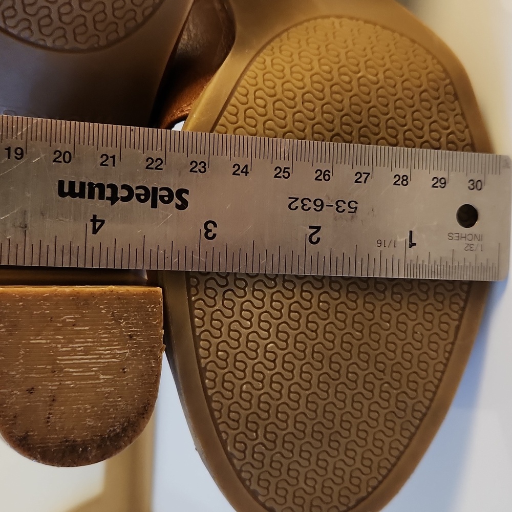 Sonoma Life+Style Saddle Brown Peep Toe Booties – Size 8.5 - Picture 11 of 13